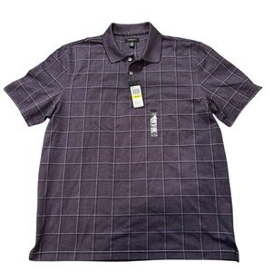 Van Hausen New Purple Men’s Polo Dress Shirt‎ Size M